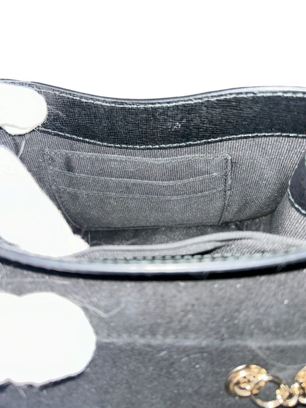 FURLA Bella Mini Crossbody Shoulder Handbag Black Saffiano Leather LIKE NEW - Picture 13 of 14